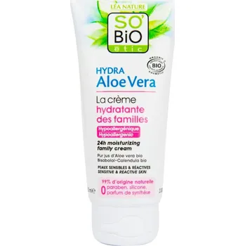 Pleťový krém Krém hydratační hypoalergenní aloe vera pro celou rodinu BIO SO’Bio étic 100 ml