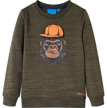 Dětská móda Dětská mikina tmavě khaki melanž 104 - 8721012027763