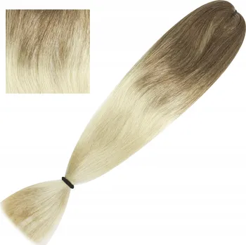 Příčesek Syntetické vlasy na copánky dredy KANEKALON Super Soft hnědá blond ombre 80g