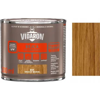 barva a nátěr na dřevo Mořidlo Vidaron rozpouštědlové 0,2 l B04 Ořech vlašský