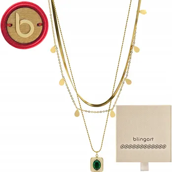 Náhrdelník Náhrdelník řetízek trojitý KASKÁDOVÝ slzičky