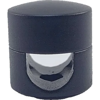 Držák kabelu v opletení černý velký hliníkový 3x2,5