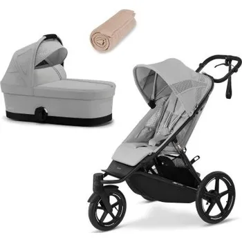 Dětské zboží Cybex Avi Spin Kočárek od narození - Fog Grey/Sand