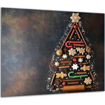 Obraz SKLENĚNÁ OCHRANNÁ DESKA NA SPORÁK 60x52 PAPRIKA