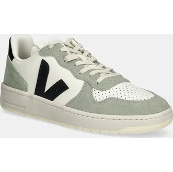Pánská móda Kožené tenisky Veja VI0220500B V-10 LEATHER, 43, zelená, 97X