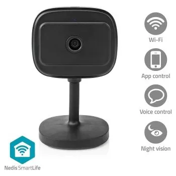 Zabezpečení domácnosti SmartLife Vnitřní Kamera | Wi-Fi | Full HD 1080p | Náklon | Cloudové Úložiště (volitelně) / microSD (není součástí dodávky) / Onvi/ Šířka 67 mm, Výška 104 mm, Hloubka 57 mm, Hmotnost 122 g