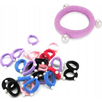 Jedna gumička do vlasů beze spoje, vícebarevná 1 ks