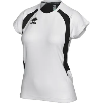 ERREA ANIKA dámské dresové triko – sportovní tréninkový dres BARVA: bílá - černá, Velikost: XL Raglánové rukávy, kontrastní vsadky, pohodlný střih