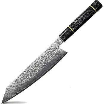 IZMAEL Damaškový kuchyňský nůž KU 20112 Černá 20.5 cm