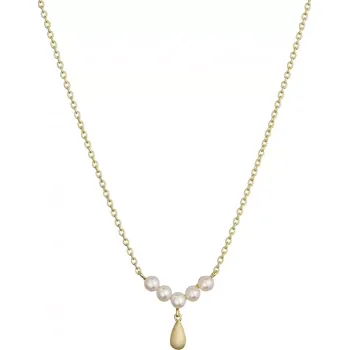 Náhrdelník Pozlacený náhrdelník s říčními perličkami 22059.1