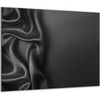 Obraz SKLENĚNÁ OCHRANNÁ DESKA NA SPORÁK 60x52 ČERNÁ