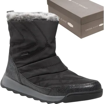 Dámská zimní obuv Cross Jeans dámské sněhule KK2R4014C Czarny velikost 39
