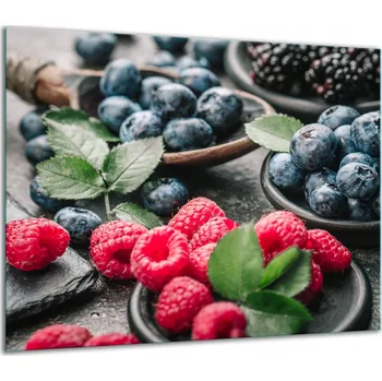 Obraz SKLENĚNÁ OCHRANNÁ DESKA NA SPORÁK 60x52 OVOCE