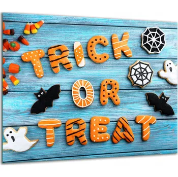 Obraz SKLENĚNÁ OCHRANNÁ DESKA NA SPORÁK 60x52 HALLOWEEN