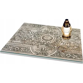 Obraz Podstavec pod SVÍČKY na HROB se vzorem na HŘBITOV POMNÍK 60x52cm Mramor Mozaika