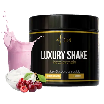 Protein 4Diet Diet Shake Protein Luxury, Jogurt s višní (Novinka), 300 g