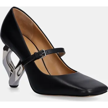 Dámské lodičky Kožené lodičky JW Anderson Chain Heel ANW43251A.999 černá 99X, EUR 38