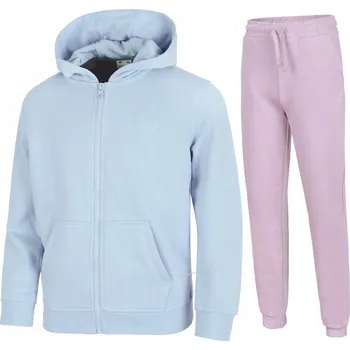 Dívčí oblečení 4F ZATEPLENÁ DÍVČÍ TEPLÁKOVKA KOMPLET MIKINA A KALHOTY / vel 152