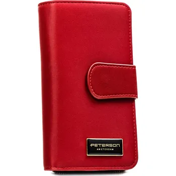 Peněženka Dámská kožená peněženka červená - Peterson Kosina červená