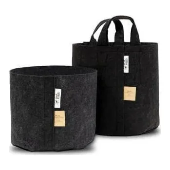 Květináč Root Pouch Black květináč textilní 35x30 cm - 30 l
