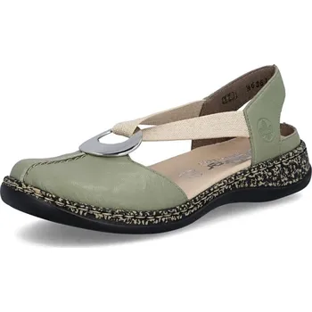 Dámská obuv Dámské sandály RIEKER 46361-52 zelená S6 40