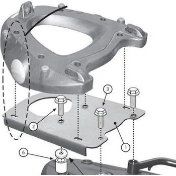 Nosič na motocykl a skútr Kappa KR5107 nosič zadního kufru MONOKEY kufry BMW F 650 GS / F 800 GS (08-17), BMW F 700