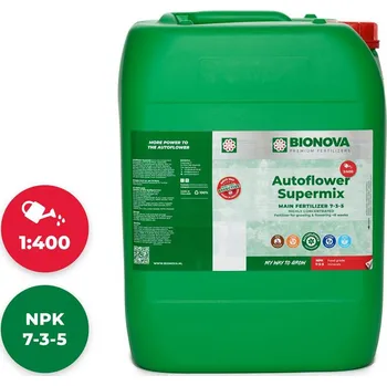 Hnojivo BioNova AutoFlower Supermix 20 l, hnojivo na růst a květ