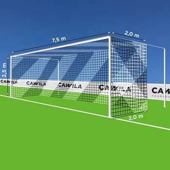 Sportovní branka Síť Cawila Tornetz 7,50x2,50m Tiefe 2,0x2,0m 1000871063-weiss Velikost OS