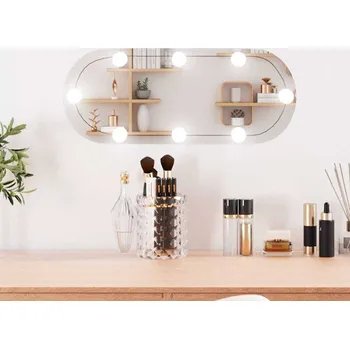 Zrcadlo Nástěnné zrcadlo s LED osvětlením 20 x 50 cm sklo oválné - 8720845920180