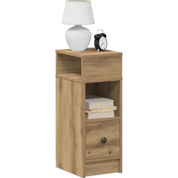 Noční stolek Noční stolek se zásuvkou dub artisan 25 x 31 x 66 cm - 8721158575098
