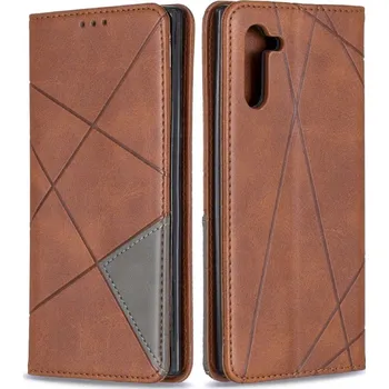 Pouzdro na mobilní telefon Flipové pouzdro Zaps pro Samsung Galaxy Note 10, hnědé