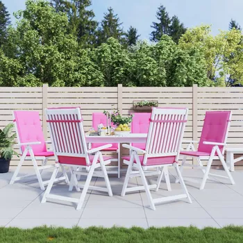 Podsedák Podušky na židli s vysokým opěradlem 6 ks růžové textil - 8720845706869