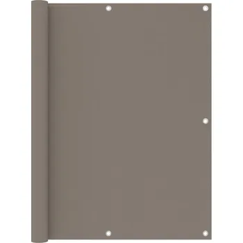 Markýza Balkónová zástěna taupe 120 x 300 cm oxfordská látka - 8720286117934