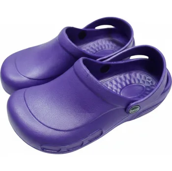 Dámské pantofle Dámské gumové nazouváky plné fialové Pakie LS8860B (Gumové nazouváky nezateplené plné)