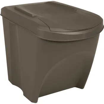 Odpadkový koš Stohovatelné koše na odpadky 3 ks šedé 75 l polypropylen - 8720287088691