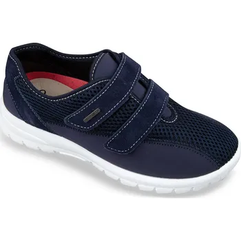 Dámská zdravotní obuv Dámské lehké textilní ortopedické tenisky modré 4009 (1-05-71 suchý zip Ortomed )