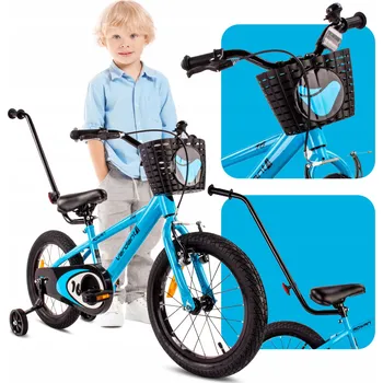 Dětské kolo Dětské kolo SUN BABY Verdant Rowan 16 palců pro chlapce Modré
