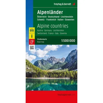 Alpské země 1:500 000 / silniční mapa