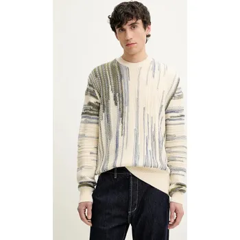 Dámský svetr Svetr z vlněné směsi Desigual ICE 25SMJF03 béžová 01X, vel. M