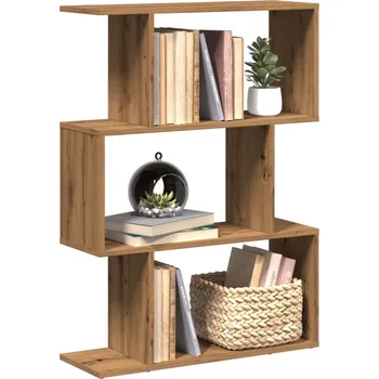 Knihovna Knihovna/dělicí stěna 3patrová dub artisan 70x24x97 cm kompozit - 8721158501608