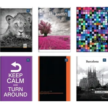 Zápisník Hladký zápisník A4 Interdruk 96 listů - Cestuj po světě