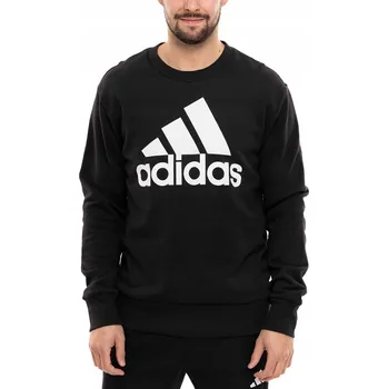 Pánská mikina PÁNSKÁ MIKINA ADIDAS ESSENTIALS FRENCH TERRY BIG LOGO ČERNÁ IC9324 vel. M
