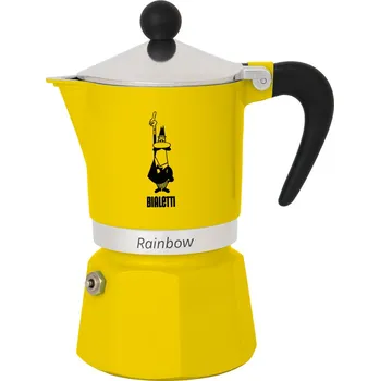 Moka konvice Bialetti Rainbow žlutá 3 porce
