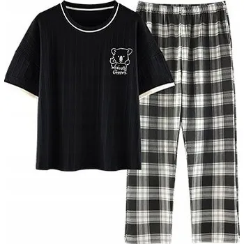 Dámské pyžamo Dámské PYŽAMO pohodlné KOMPLET tričko a kalhoty do nemocnice sanatoria L