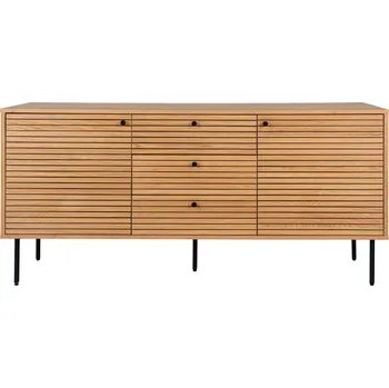 Komoda House Nordic Komoda v dekoru dubu, světle hneda/tmavě hnědá, 150x40x74 cm, Kyoto Barva: Hnědá