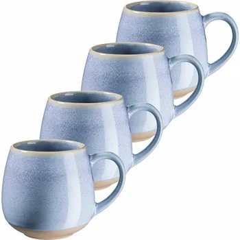 Mäser Sada velkých hrnků 4 ks AQUATA – 500 ml, modrá