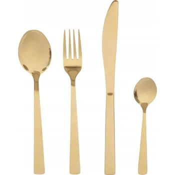 Příbor Sada příborů FABRO zlatá, 24 ks HOMLA