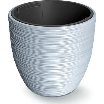 Květináč s vkladem FURU světle šedý, varianta 39 cm