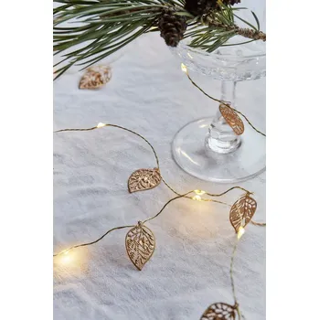 Vánoční dekorace Světelný řetěz počet žárovek 20 ks na baterky délka 200 cm Marlin Leaf – Sirius ID_1813718