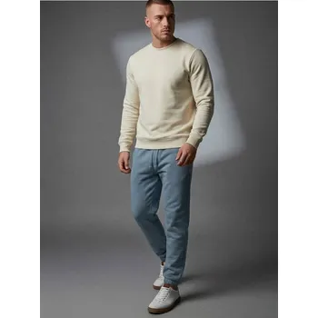 Pánské kalhoty Sinsay - Teplákové joggery - světle modrá - 567HL-50X - 567HL-50X-XL